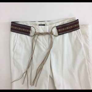 Handmade Boho Ribbon belt with suede ties